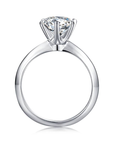 Baikalla Sterling Silver Moissanite Ring Baikalla™ "Scarlett" Sterling Silver Moissanite Luxury 2 CT 6 Prong Promise Ring