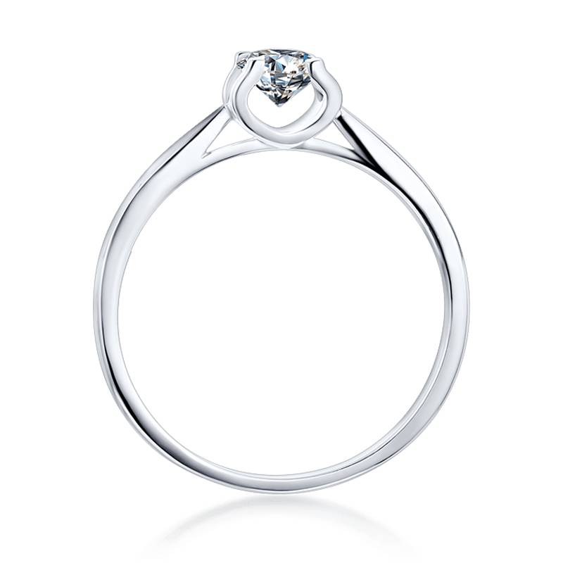 Baikalla Baikalla™ &quot;Daniela&quot; Sterling Silver Moissanite 4 Prong Promise Ring