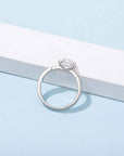 Baikalla Baikalla™ "Samantha" Sterling Silver Moissanite 4 Prong Promise Ring