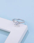 Baikalla Sterling Silver Moissanite Ring Baikalla™ "Mila" Sterling Silver Moissanite Luxury 1.5 CT 6 Prong Promise Ring