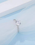 Baikalla Sterling Silver Moissanite Ring Baikalla™ "Mia" Sterling Silver Moissanite Luxury 2 CT 6 Prong Promise Ring