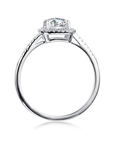 Baikalla Baikalla™ "Annie" Sterling Silver Moissanite 6 Prong Promise Ring