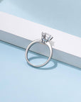 Baikalla Baikalla™ "Emma" Sterling Silver Moissanite Luxury 1.5 CT 6 Prong Promise Ring