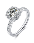 Baikalla 4 Baikalla™ "Annie" Sterling Silver Moissanite 6 Prong Promise Ring