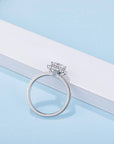 Baikalla Baikalla™ "Annie" Sterling Silver Moissanite 6 Prong Promise Ring