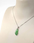 Baikalla Jewelry Jade Pendant Necklace Baikalla "Prosperity Every Year (年年有鱼)" Lucky Fish Carving Pendant Necklace Natural Jadeite Jade JG160