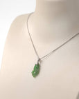 Baikalla Jewelry Jade Pendant Necklace Baikalla "Prosperity Every Year (年年有鱼)" Lucky Fish Carving Pendant Necklace Natural Jadeite Jade