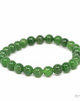 Baikalla Jewelry jade beads bracelet Baikalla Genuine Green Nephrite Jade Round Beads Bracelet Bangle ( 8mm )