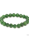 Baikalla Jewelry jade beads bracelet Baikalla Genuine Green Nephrite Jade Round Beads Bracelet Bangle ( 8mm )