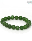 Baikalla Jewelry jade beads bracelet Baikalla Genuine Green Nephrite Jade Round Beads Bracelet Bangle ( 8mm )