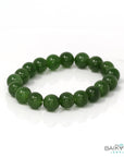 Baikalla Jewelry jade beads bracelet Baikalla Genuine Green Nephrite Jade Round Beads Bracelet Bangle ( 8mm )