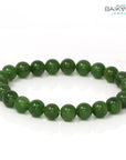 Baikalla Jewelry jade beads bracelet Baikalla Genuine Green Nephrite Jade Round Beads Bracelet Bangle ( 8mm )