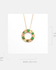 Baikalla Jewelry God Jadeite Necklace Baikalla™ "Alexandra" 14k Rose Gold & Genuine Imperial Jadeite Pendant Necklace