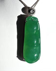 Baikalla Jewelry God Jadeite Necklace "Lucky Green Pea" High End Imperial Jadeite Baikalla Jewelry Signature Pendant