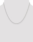 Baikalla Jewelry 14K Yellow Gold Pendant Sterling Silver 1.55 mm Solid Beaded Chain with Jump Ring 18 in