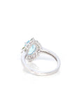 Baikalla Jewelry Gemstone Ring Baikalla™ Sterling Silver Sky Blue Topaz Ring With Tourmaline