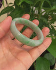 Baikalla™ "Classic Bangle" Genuine Jadeite Jade Lavender Green Bangle Bracelet (53.5mm)