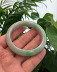 Baikalla™ "Classic Bangle" Genuine Jadeite Jade Green Bangle Bracelet (55.93mm)