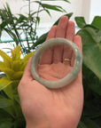 Green Genuine Burmese Jadeite Jade Bangle Bracelet (55.89 mm) 