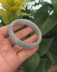 Genuine Burmese Green Jadeite Jade Bangle Bracelet (58.82 mm) 