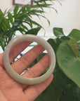 Baikalla Light Green Natural Jadeite Jade Bangle (63.33mm) 