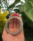 Green Burmese Jadeite Jade Bangle Bracelet (56.37 mm) 