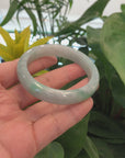 Classic Forest Green Genuine Jadeite Jade Bangle (55.47 mm) 