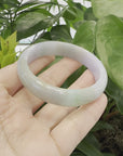 Baikalla Lavender-Green Natural Burmese Jadeite Jade Bangle (56.62mm) 