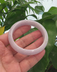 Baikalla Classic Lavender Natural Jadeite Jade Bangle ( 58.39 mm ) 