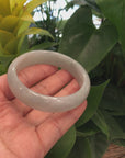 Genuine Burmese Green Jadeite Jade Bangle Bracelet (57.62 mm) 