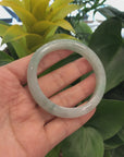 Genuine Burmese Green Jadeite Jade Bangle Bracelet (56.80 mm) 