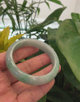 Classic Forest Green Burmese Genuine Jadeite Jade Bangle (55 mm) 