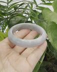 Genuine Burmese Jadeite Jade Bangle Bracelet (  58.28 mm )