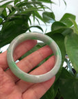 Baikalla™ "Classic Bangle" Genuine Jadeite Jade Green Bangle Bracelet (59.39mm)