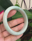 Natural Burmese Jadeite Jade Bangle Bracelet ( 58.1 mm )