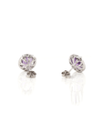 Baikalla Jewelry Silver Gemstones Earrings Citrine Baikalla™ Classic Sterling Silver Natural Amethyst Topaz Garnet Citrine Stud Earrings With CZ