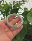 Genuine Burmese Green Jadeite Jade Bangle Bracelet (56.89 mm) 