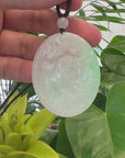 Natural Green Jadeite Jade "Bull" Zodiac Pendant Necklace For Men, Collectibles.