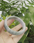 Genuine Burmese Jadeite Jade Bangle Bracelet (  58.58 mm )