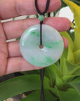 Baikalla "Good Luck Button" Jadeite Jade Lucky KouKou Pendant Necklace