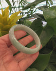 Baikalla Classic Green Natural Jadeite Jade Bangle (58.93 mm )