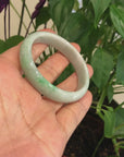 Baikalla™ "Classic Bangle" Genuine Burmese Green Jadeite Jade Bangle Bracelet (54.91 mm) 