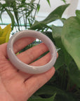 Genuine Burmese Lavender Jadeite Jade Bangle Bracelet (58.47 mm) 