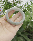 Baikalla Blue-Green Classic Real Jadeite Jade Bangle Bracelet (60.47mm) 