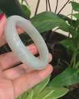 Genuine Burmese Ice Jadeite Jade Bangle Bracelet ( 57.1 mm )