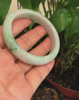 Baikalla™ "Classic Bangle" Genuine Burmese Green Jadeite Jade Bangle Bracelet (58.4 mm) 