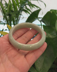 Baikalla "Classic Bangle" Green Natural Burmese Jadeite Jade Bangle (57.48 mm) 