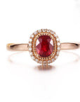 Baikalla Jewelry Gold Ruby Ring Baikalla™  18k Rose Gold & Natural Ruby Ring (0.52 ct ) with Diamonds