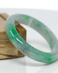 Baikalla Jewelry Jadeite Jade Bangle Bracelet Genuine Burmese Jadeite Jade Bangle Bracelet (56 mm) 