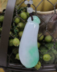 Baikalla Jewelry Jade Pendant Necklace Genuine Green Jadeite Jade Good Luck Pea Necklace